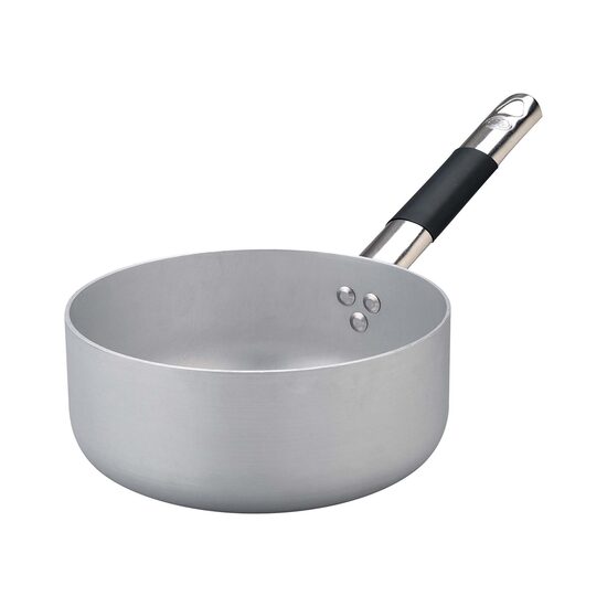 Cratiță joasă din aluminiu pentru inductie, grosime 3mm, cu mâner care nu se încălzește