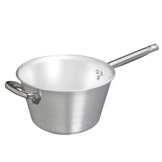 Oala din aluminiu pentru inductie, grosime 5mm, cu mâner din inox