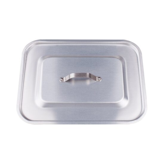 Capac dreptunghiular plat cu colțuri rotunjite pentru tava dreptunghiulara din aluminiu