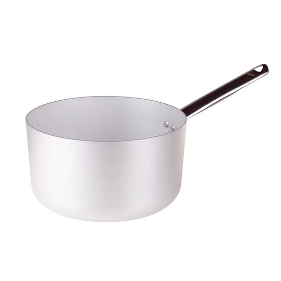 Cratiță din aluminiu cu grosimea de 3 mm, cu mâner din inox