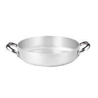 Tigaie din aluminiu cu grosimea de 3 mm, pentru omletă, doua mânere din oțel inoxidabil