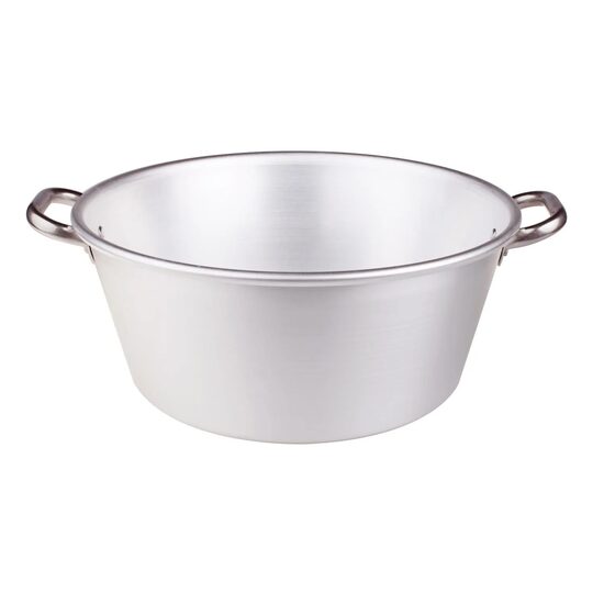 Oala din aluminiu pentru gem, cu doua manere din inox Agnelli