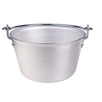 Ciaun pentru polenta din aluminiu de 3 mm cu mâner din fier