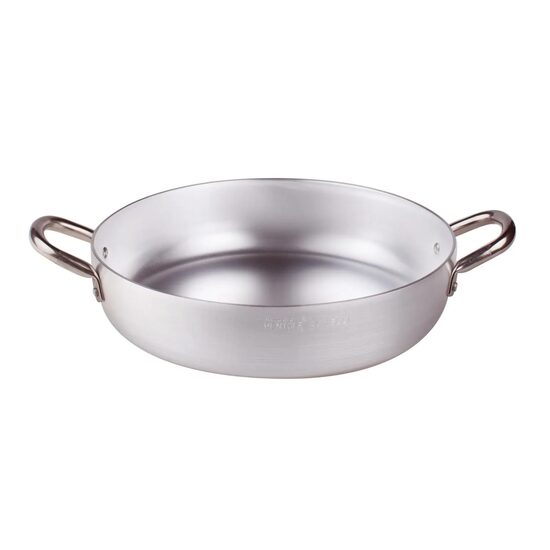 Tigaie din aluminiu pentru omlete, cu mânere din inox