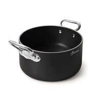 Oală din aluminiu Non-Stick AlBlack cu două mânere din oțel inoxidabil