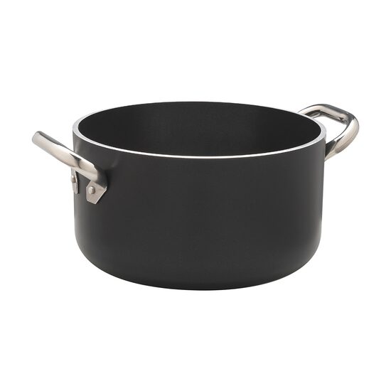 Oală din aluminiu Non-Stick AlBlack cu două mânere din inox