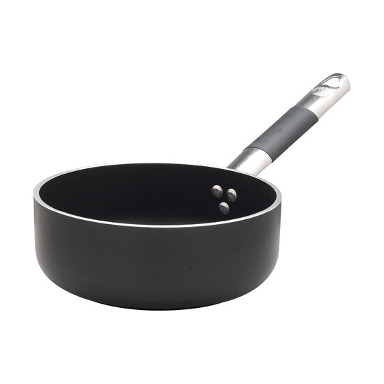 Cratiță joasă din aluminiu non-stick ALBLACK cu mâner „rece” din inox