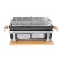 Grătar dreptunghiular Hibachi de banc - Agnelli