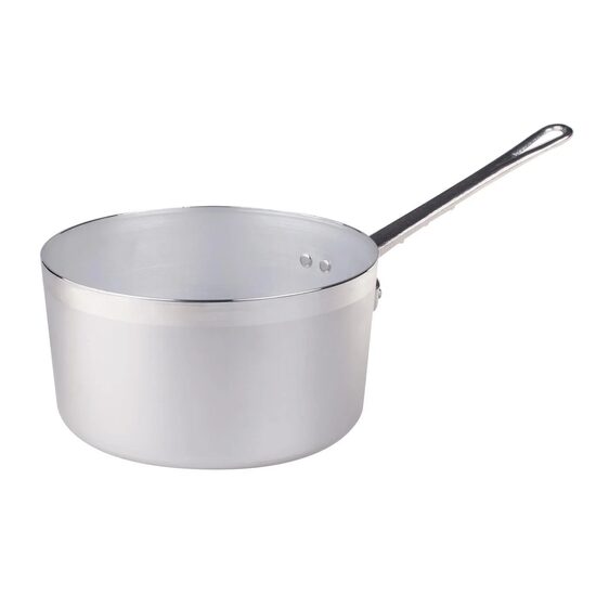 Cratiță adâncă din aluminiu cu un mâner tubular