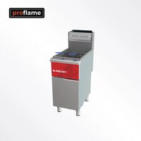 Friteusa pe gaz cu o cuva de 20 lt - ProFlame