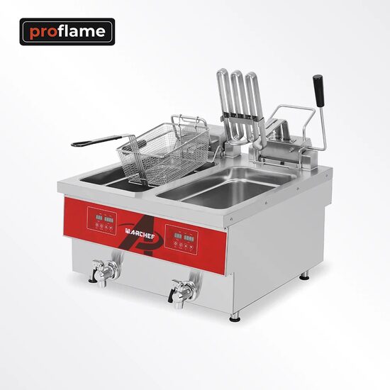 Friteusa electrica doua cuve EF-21L-2D - ProFlame