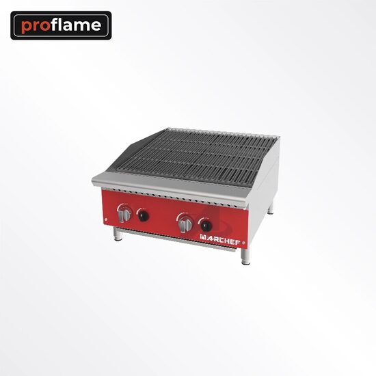Gratar striat cu doua zone de gatit MGL24-M - ProFlame