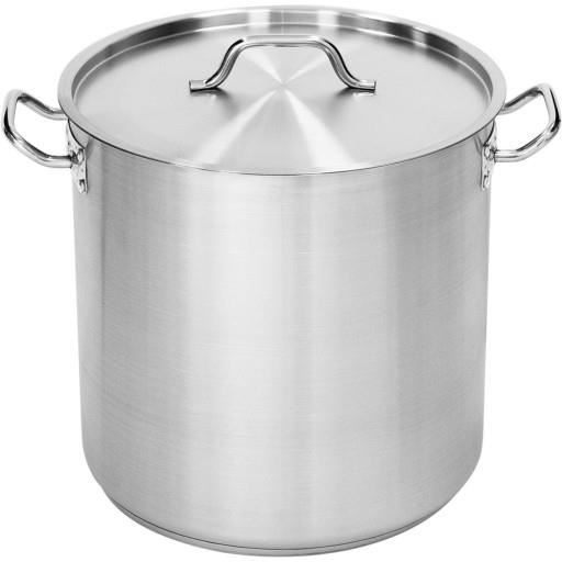 Oala cu capac, structura inox satinat 15,4 lt