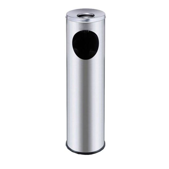 Cos de gunoi cu scrumiera din inox satinat
