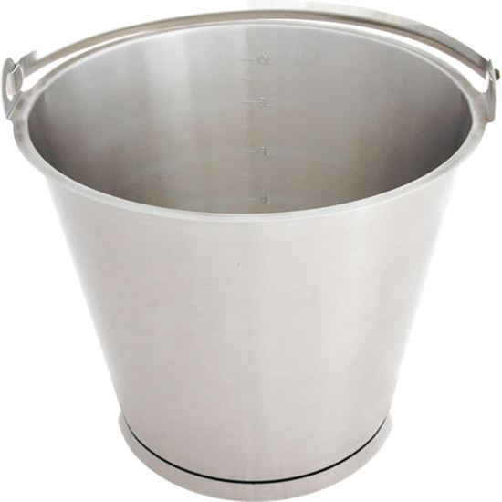 Galeata gradata din inox cu inel