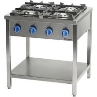 Aragaz pe suport deschis cu 4 focuri (3.5kW + 5kW + 7kW + 9kW)