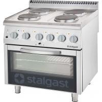 Mașină de gătit electrică 4 plite, cuptor electric convecție, linia 700