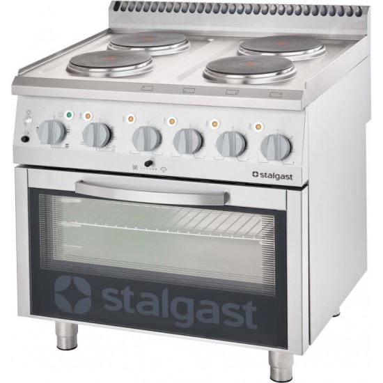 Mașină de gătit electrică 4 plite, cuptor electric convecție, linia 700