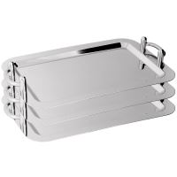 Tava servire GN1/1 cu manere - H 40 mm