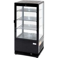 Vitrina frigorifica neagra cu iluminare LED