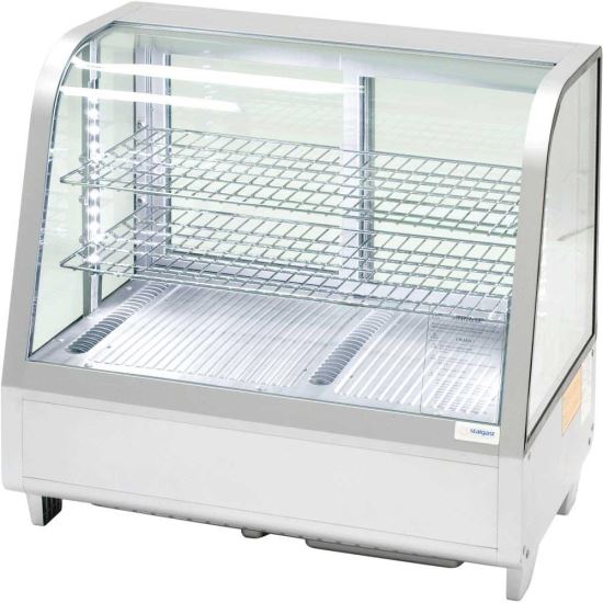 Vitrina frigorifica argintie - iluminare cu LED