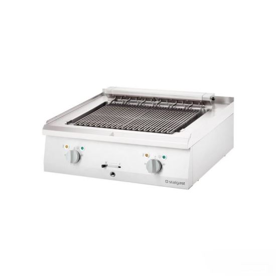 Grill electric dublu de banc cu gătire pe abur 800x700x250 mm, linia 700
