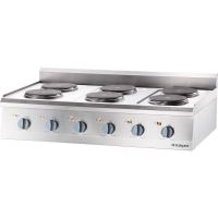 Aragaz electric profesional de banc cu 6 plite, linia 700