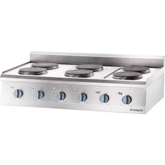 Aragaz electric profesional de banc cu 6 plite, linia 700