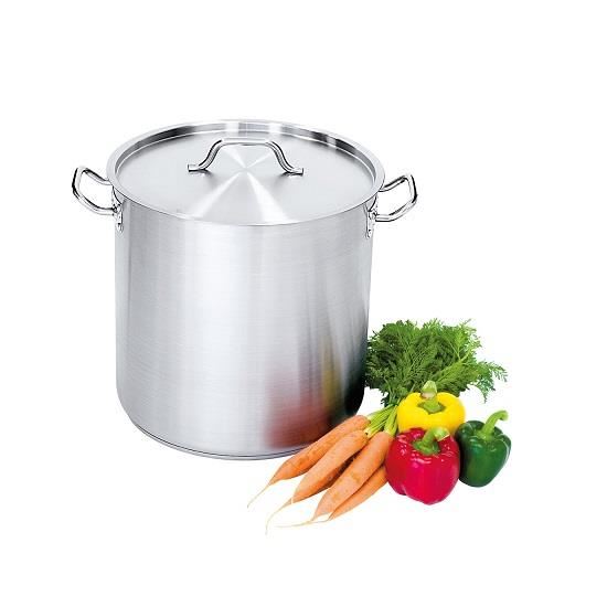 Oala cu capac, structura inox satinat 25,7 lt