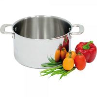 Oala din inox, 3 straturi, fara capac 9.8Lt