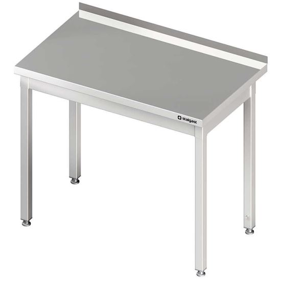 Masa de lucru inox cu rebord dim. 1200x700 mm