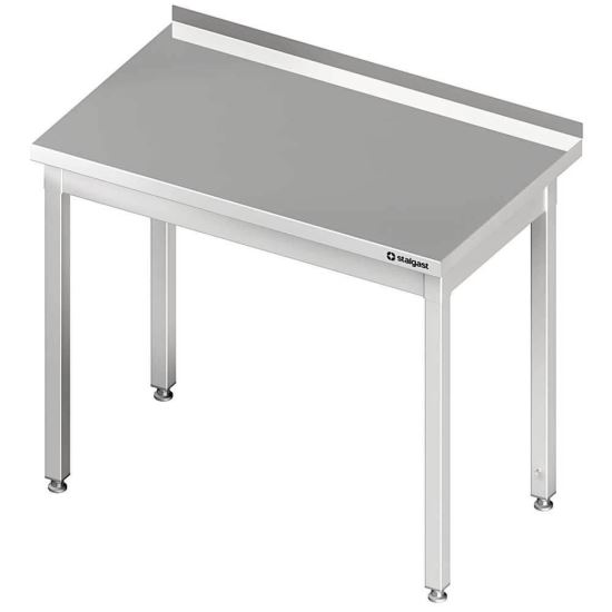 Masa de lucru inox cu rebord