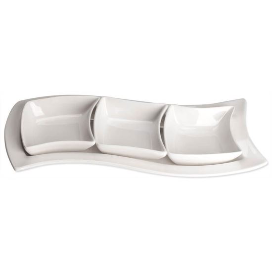 Set de 3 boluri din portelan