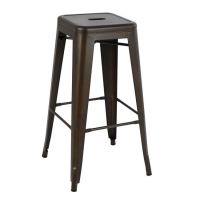 Scaun de bar metalic Melita Rusty