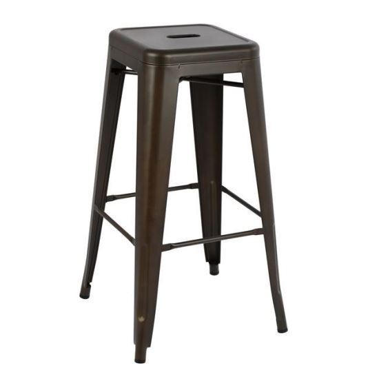 Scaun de bar metalic Melita Rusty