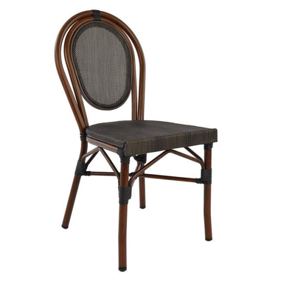 Scaun aluminiu Bamboo Look Maro