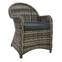 Scaun aluminiu cu manere Rattan
