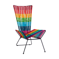 Scaun metalic multicolor