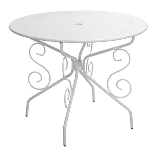 Masa rotunda metalica Amore