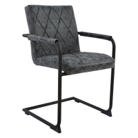 Scaun din piele cu maner Diamond