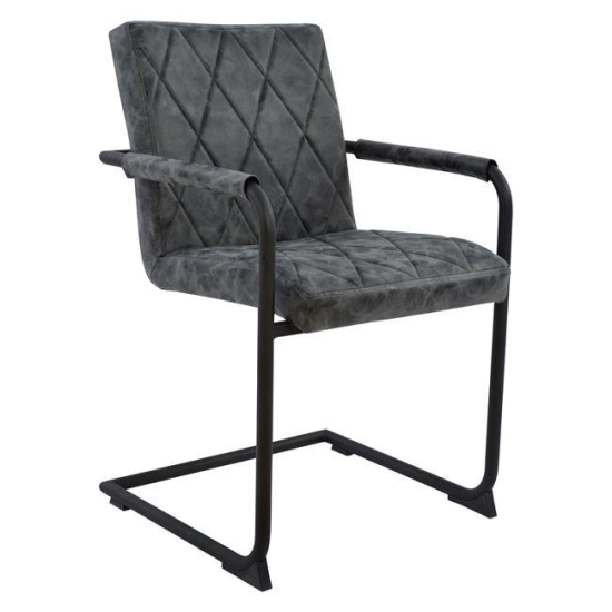 Scaun din piele cu maner Diamond