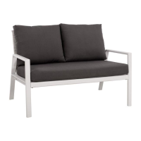 Set canapea din aluminiu cu doua locuri