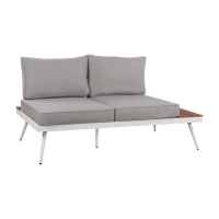 Set canapea din aluminiu cu doua locuri