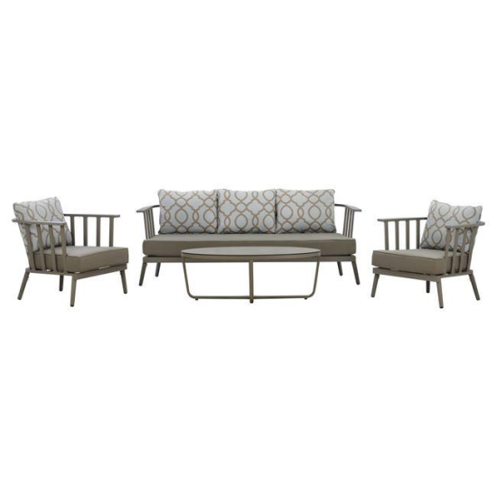 Set canapea din aluminiu pentru exterior