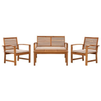 Set canapea din lemn pentru exterior