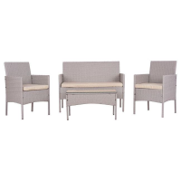 Set de 4 piese din ratan pentu exterior