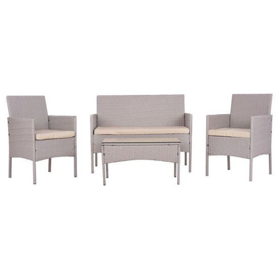 Set de 4 piese din ratan pentu exterior