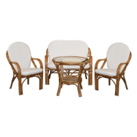 Set de 4 piese din lemn pentu exterior Golf