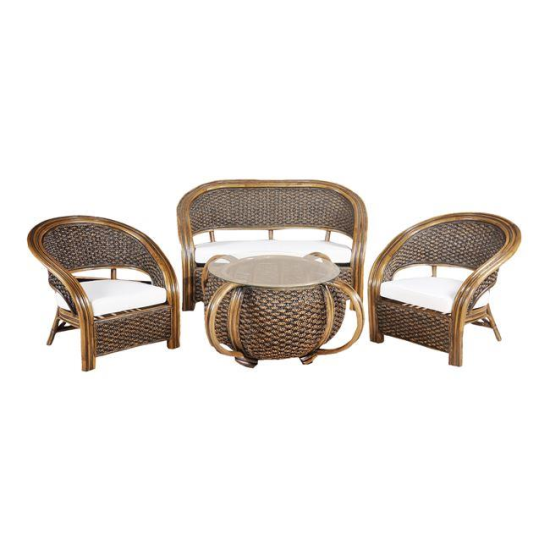Set de 4 piese din lemn pentu exterior
