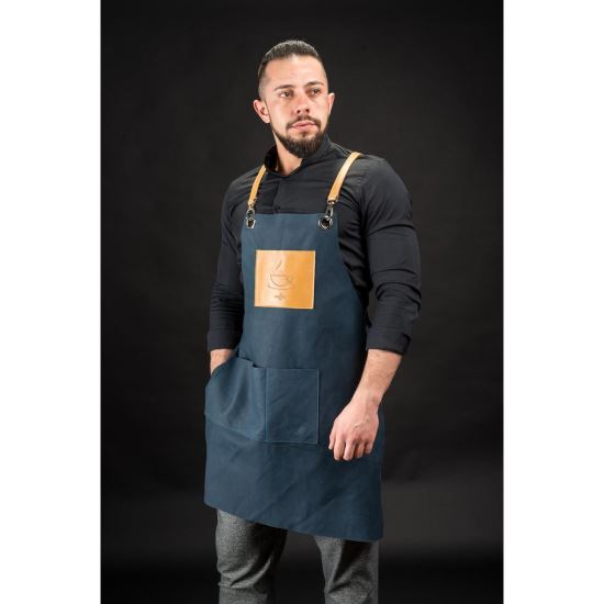 Sort barman/ospatar/barber, piele naturala/cross back